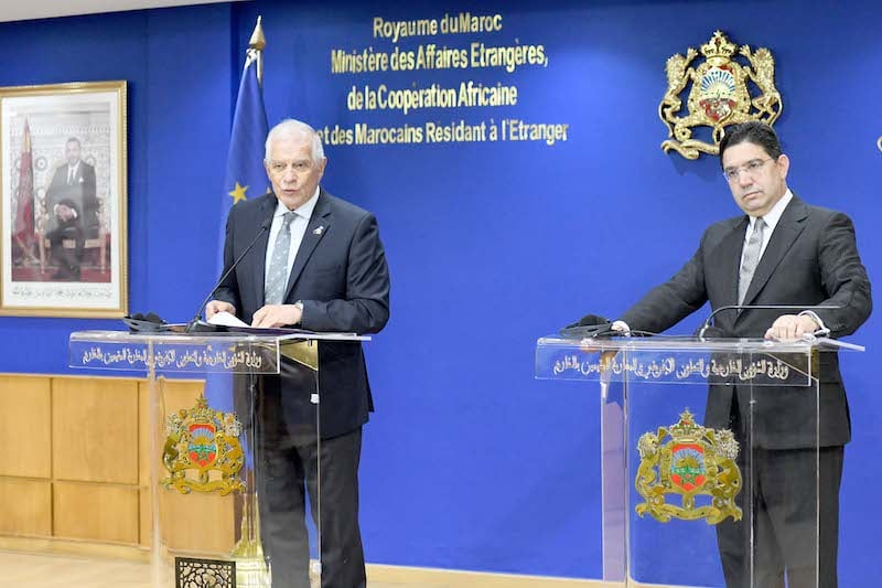  اتهامات للمغرب بتقديم رشاوى لأعضاء في البرلمان الأوروبي على طاولة النقاش بين جوزيب بوريل وبوريطة