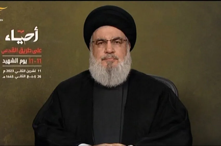 نصر الله: الرهان اليوم هو الميدان والمقاومة في جبهة لبنان ستبقى ضاغطة على إسرائيل وادخلنا صواريخ “بركان” للخدمة