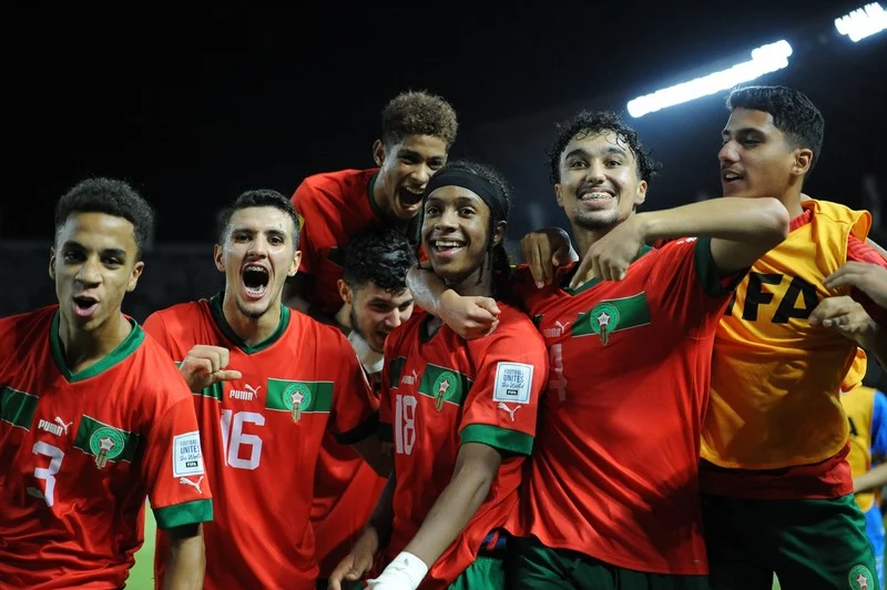  فتيان المنتخب المغربي إلى ثمن نهائي كأس العالم  لأول مرة في التاريخ